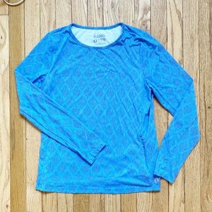 Hang Ten Blue Diamond long sleeve swim shirt rash guard